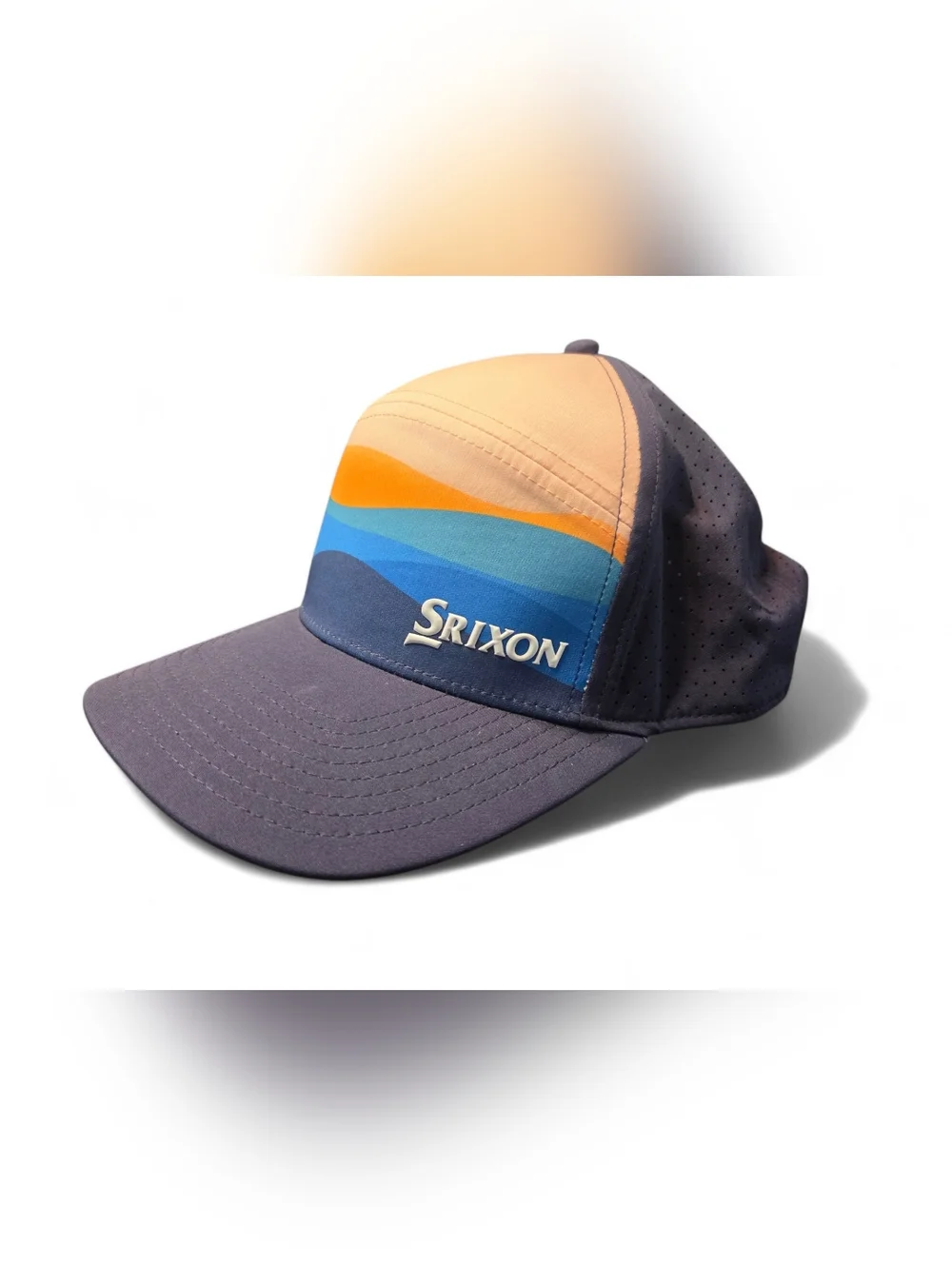 Srixon Men's Multicolor Wave Performance Cap - Navy & Orange - Picture 3 of 7